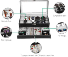 Load image into Gallery viewer, Watch Case Jewelry Organizer